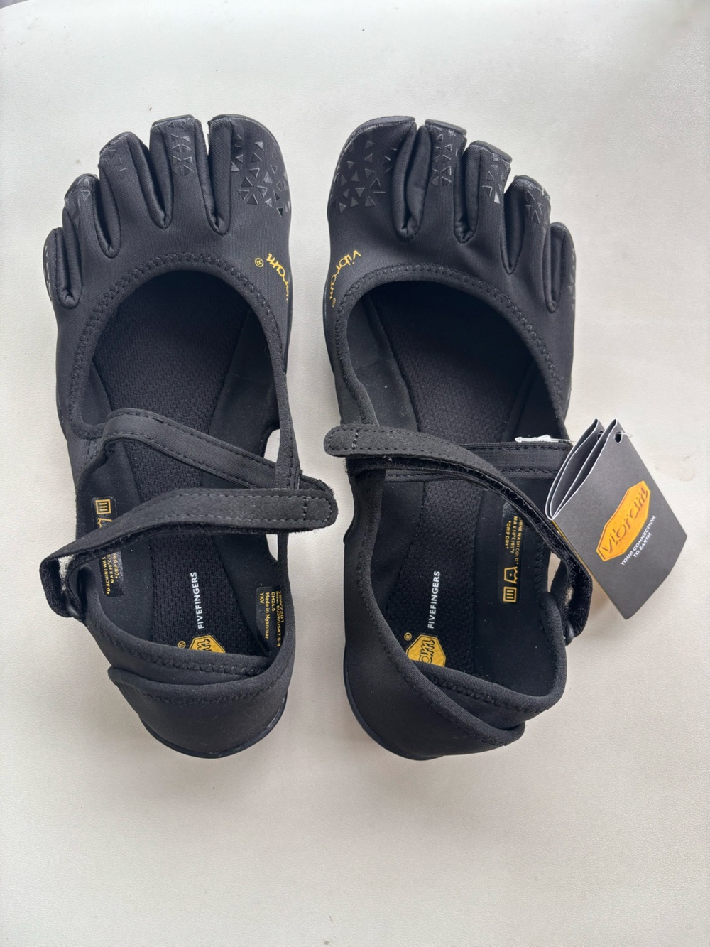 Vibram Black FiveFingers Mary Jane Toe Shoes